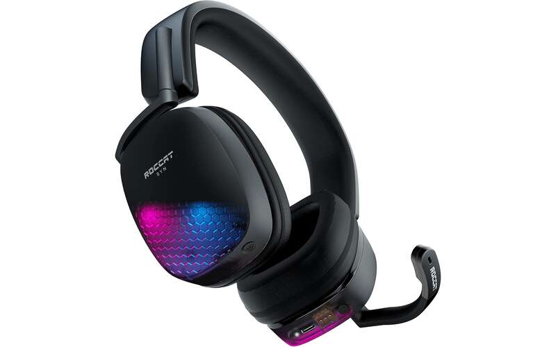 ROCCAT Syn Max Air wireless headset with charging dock